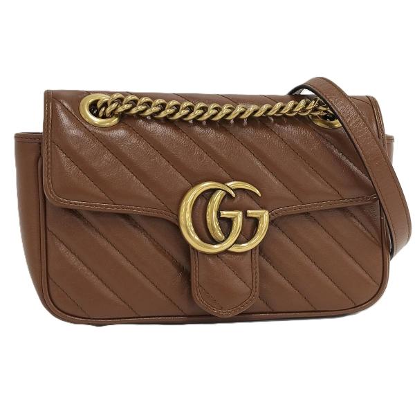 GUCCI（グッチ） GUCCI GGマーモント ショルダーバッグ レザー