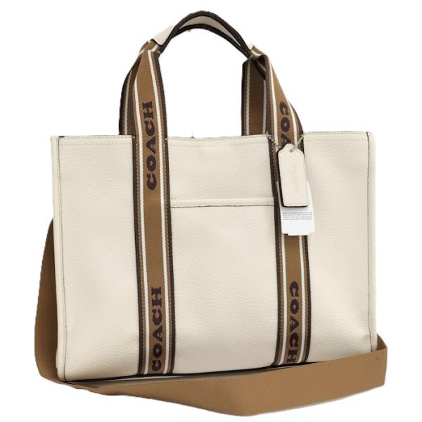 COACH スミストートバッグ CM067 SVCAH COACH スミストートバッグ 2WAYショルダー レザー アイボリー
