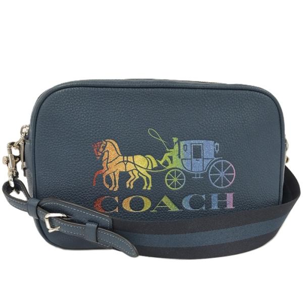 COACH（コーチ） ショルダーバッグ レザー ブルー マルチカラー F76767