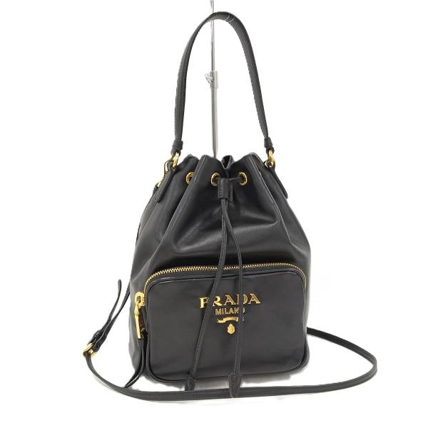 バッグ 巾着型 ブラック PRADA ま*け様