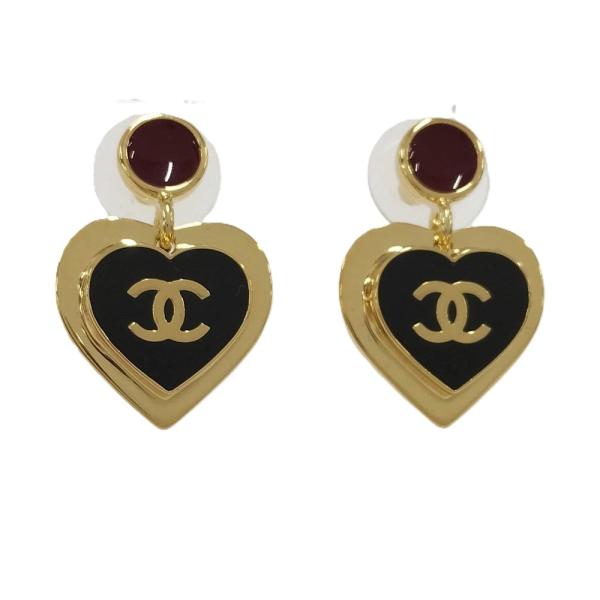 CHANEL（シャネル） ピアス ハート ココマーク メッキ ゴールド I26P