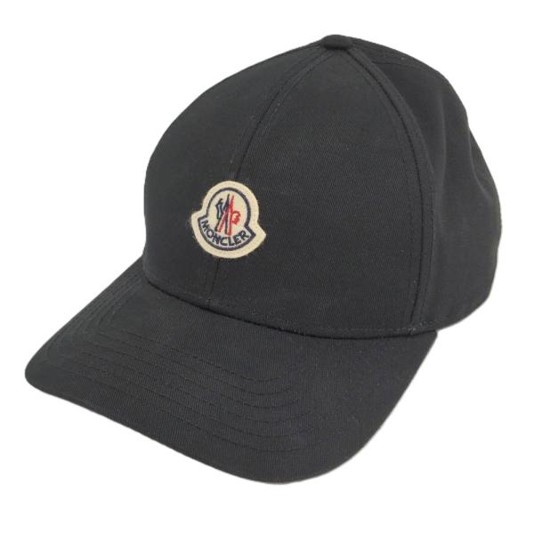 MONCLER（モンクレール） キャップ サイズ：UNI コットン100% ブラック