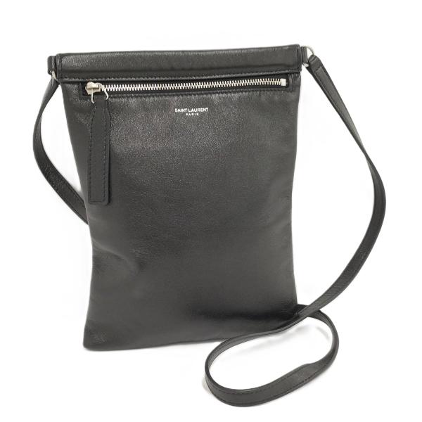 SAINT LAURENT PARIS ショルダーバッグ レザー ブラック 581697 : JJ