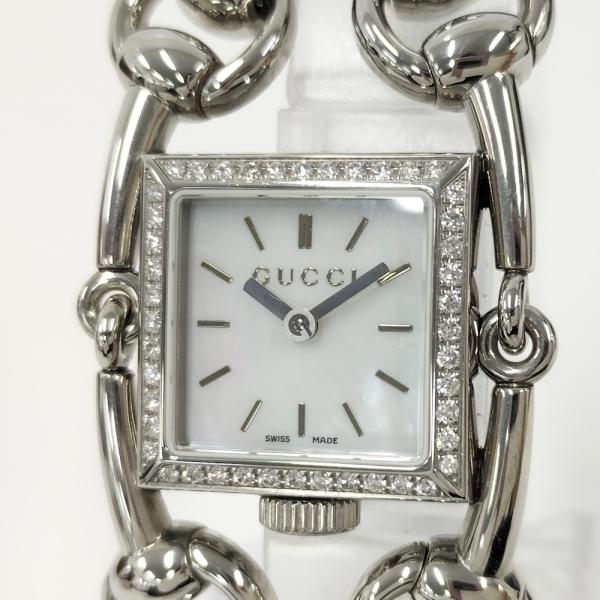 【稼働品 美品】GUCCI シニョーリア シェル文字盤 腕時計 116.5 腕時計 【稼働品 シェル文字盤 美品】GUCCI 116.5 シニョーリア