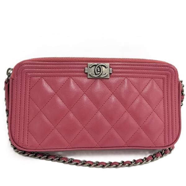 CHANEL（シャネル） ボーイシャネル チェーンウォレット ラムスキン