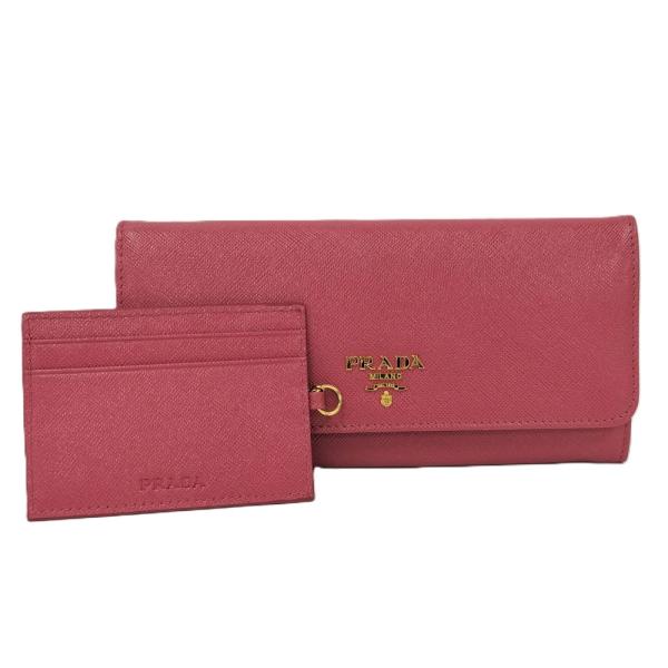 PRADA（プラダ） 二つ折り 長財布 カードケース付き サフィアーノ