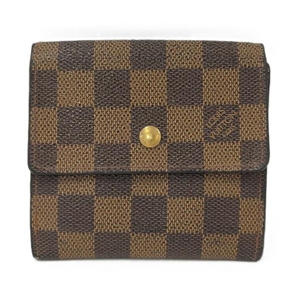 【美品】ヴィトン ダミエ ポルトモネビエ カルトクレディ Wホック 財布 LOUIS VUITTON（ルイ・ヴィトン） ポルトモネビエカルトクレディ