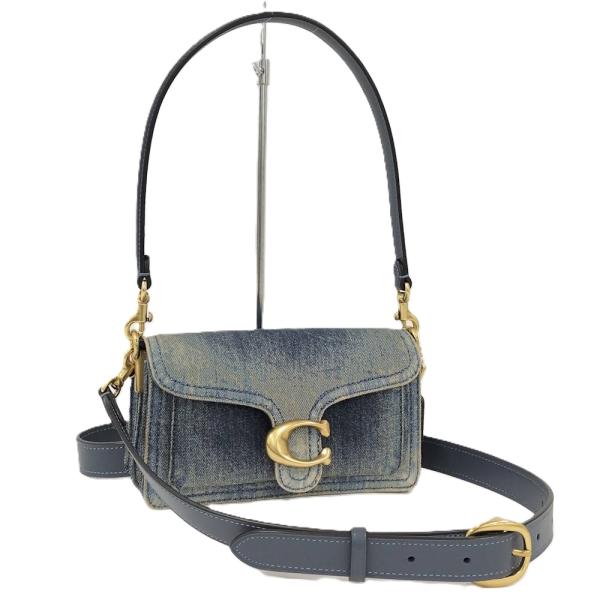 COACH（コーチ） タビー デニム ショルダーバッグ ネイビー : JJ 