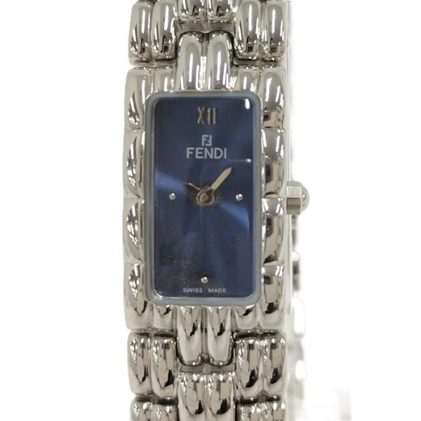 稼働品　美品　FENDI レディース時計 7000L リンクバンド　ブルー文字盤 稼働品 美品 FENDI レディース時計 7000L リンクバンド ブルー