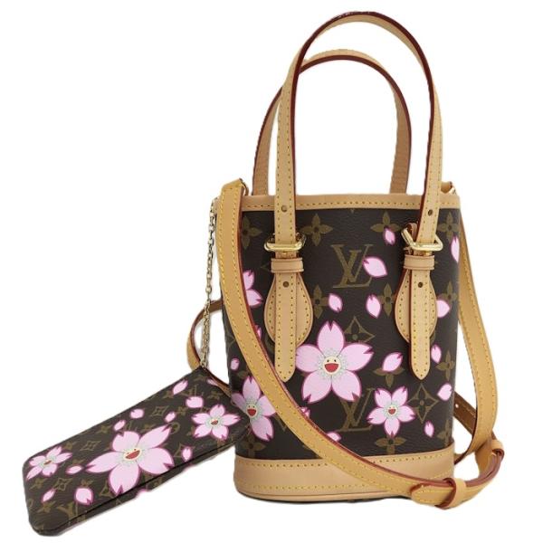 ルイ・ヴィトン LOUIS VUITTON ナノバケット モノグラム チェリーブロッサム 村上隆コラボ 未使用品 ハンドバッグ ショルダーバッグ 2WAY M13417 LOUIS VUITTON（ルイ・ヴィトン） ナノバケット モノグラム チェリー