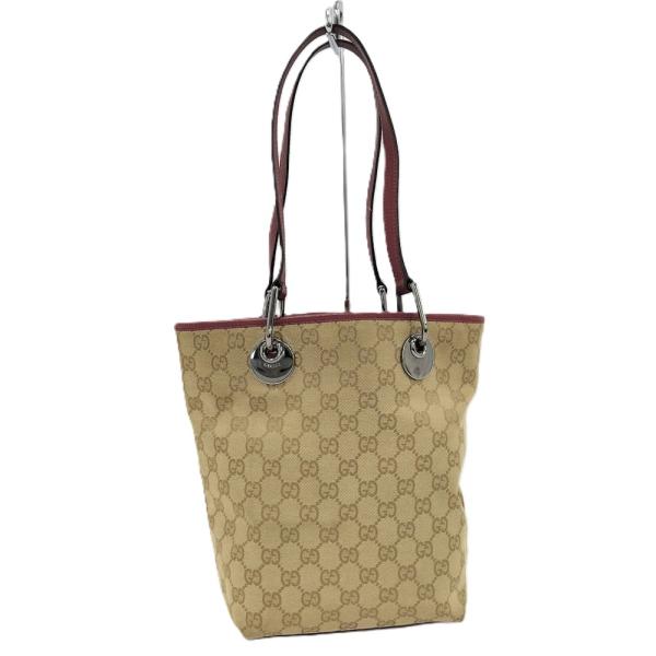 GUCCI グッチ ショルダーバッグ GGキャンバス レザー ベージュ ブラウン GUCCI（グッチ） ショルダーバッグ GGキャンバス ベージュ 120840 : JJ