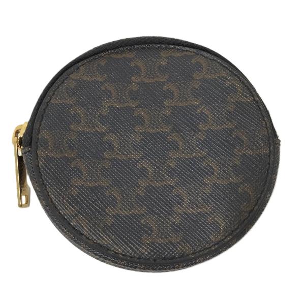 CELINE（セリーヌ） コインケース マカダム ダークブラウン系 PVC