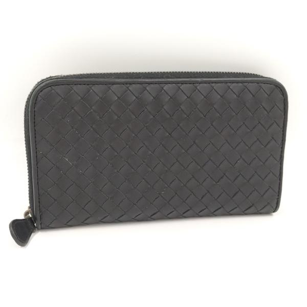 BOTTEGA VENETA ラウンドファスナー長財布 イントレチャート