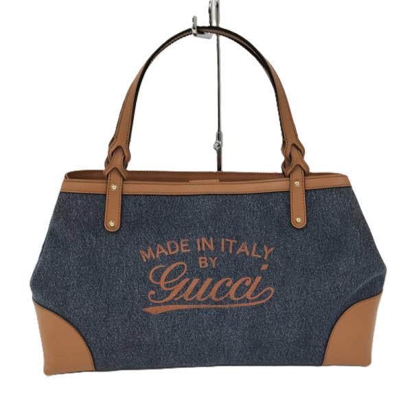 GUCCI（グッチ） クラフト トートバッグ グッチロゴ デニム 348715