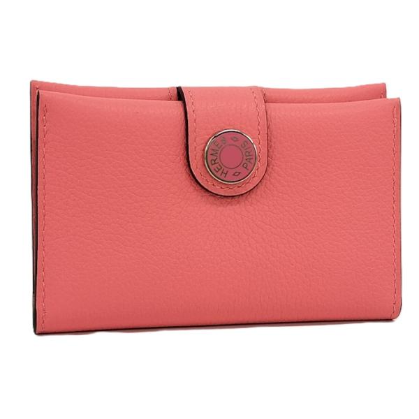 HERMES（エルメス） HERMES RMS カードケース 名刺入れ レザー ローズ