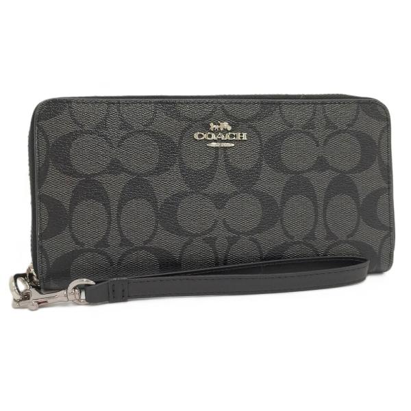 ❣️一点限り❣️COACH 長財布 シグネチャー ブラック　レザー COACH（コーチ） 長財布 シグネチャー レザー ブラック C4452 : JJ