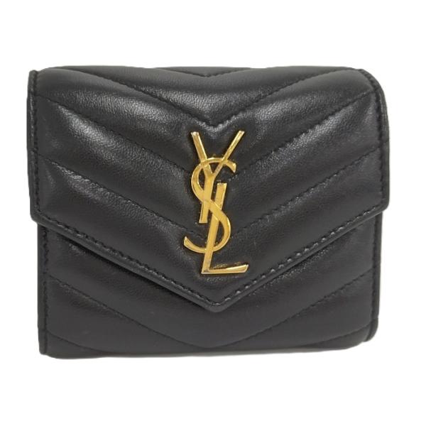 Yves Saint Laurent YVES SAINT LAURENT カサンドラ 三つ折り