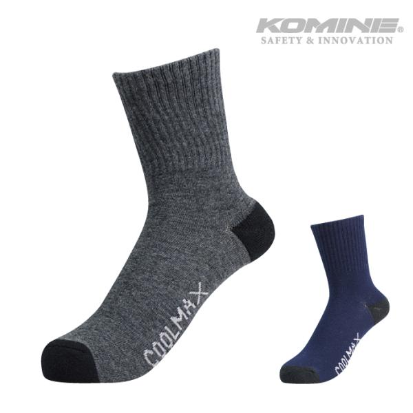 優れた蒸散効果が特徴の速乾冷却素材CoolMax製のソックス。蒸れやすい夏の足もとを涼しくドライに保ちます。■サイズ：M/L/XL