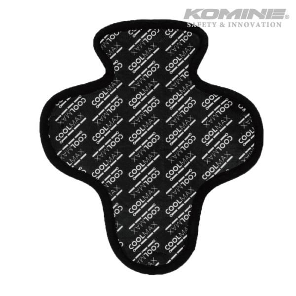 速乾冷却素材COOLMAXを使ったヘルメットライナー。ヘルメット内側に直接貼り付けてからヘルメットを被ることで、不快な汗をライナーが吸収・蒸散。ヘルメットの内部を快適な状態に保つ。