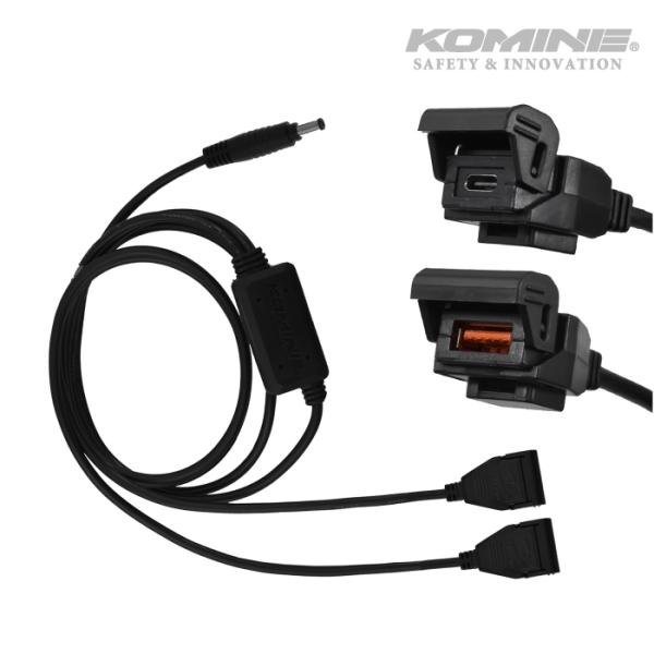 コミネ（Komine） EK-214 USB type-C PD & USB QC3.0 パワーサプライ