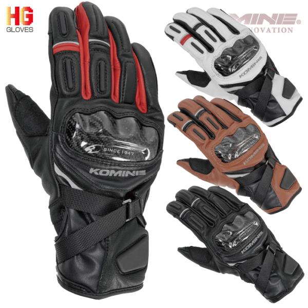 コミネ（Komine） GK-844 プロテクトウインドプルーフレザーグローブHG