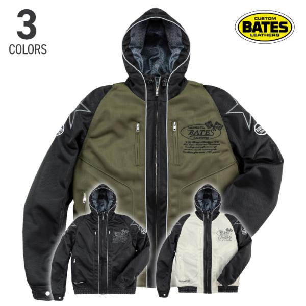 BATES（ベイツ） BJ-M2613P メッシュパーカー バイク アメリカン 2026