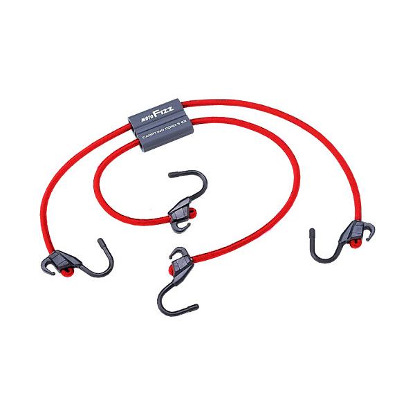 最強フックで荷物をがっちりホールド● 対応性向上!…狭い場所でも確実にかけられるスリムなフック。● 耐久性向上!…樹脂＋金属フックの採用で強度アップで信頼性も向上!■ 色・材質：レッド■ サイズ：62cm（最短時）〜106cm（最伸時）