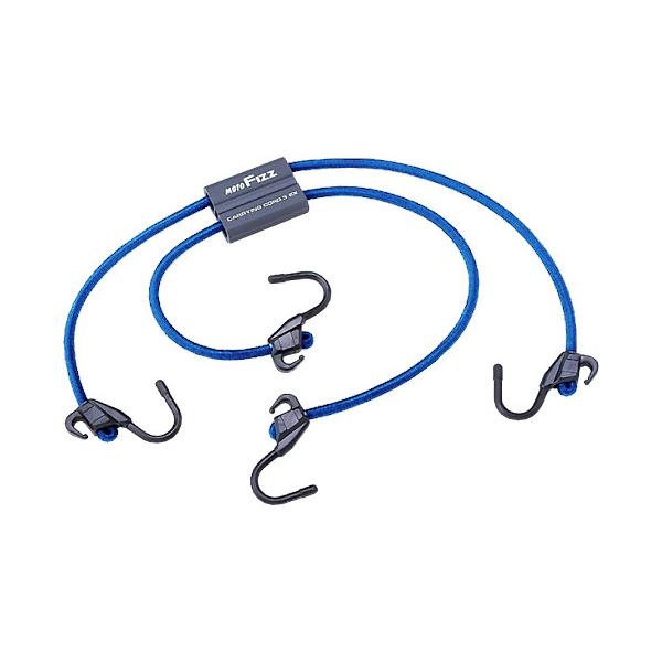 最強フックで荷物をがっちりホールド● 対応性向上!…狭い場所でも確実にかけられるスリムなフック。● 耐久性向上!…樹脂＋金属フックの採用で強度アップで信頼性も向上!■ 色・材質：ブルー■ サイズ：62cm（最短時）〜106cm（最伸時）