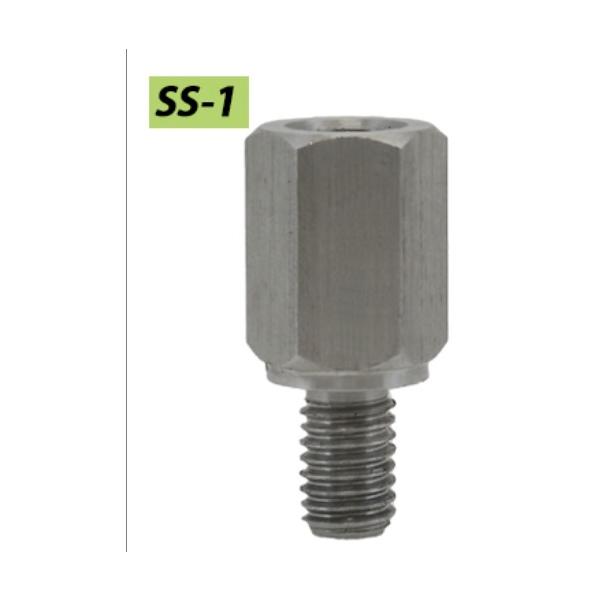 サビに強いステンレスアダプター● カウルに覆われたハンドルに取付けられるスリムサイズのミラーアダプター。● 様々なシチュエーションに対応する、10種類をラインナップ。■ ネジ径：8mm正ネジ→8mm正ネジ■ ネジピッチ：上側1.25■ ネジ...