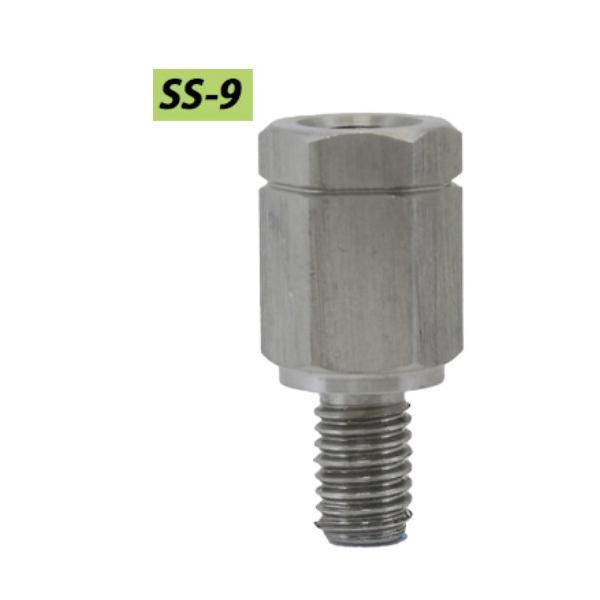 サビに強いステンレスアダプター● カウルに覆われたハンドルに取付けられるスリムサイズのミラーアダプター。● 様々なシチュエーションに対応する、10種類をラインナップ。■ ネジ径：8mm逆ネジ→8mm正ネジ■ ネジピッチ：上側1.25■ ネジ...