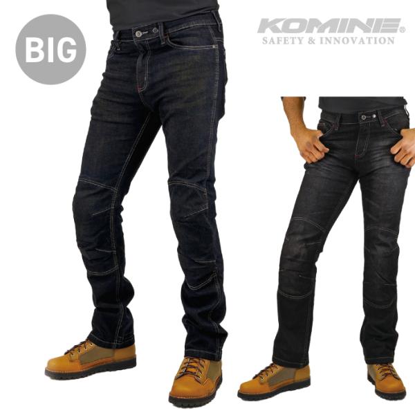 KOMINE バイク用デニムパンツ 秋冬用　L(32)　美品 jline_wj-7323rb
