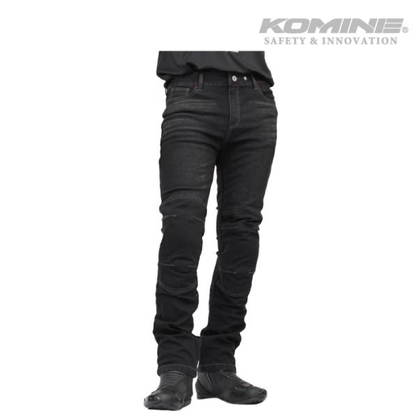 三層ラミネートデニム生地を使用した防風仕様ライディングジーンズ。膝にはCE規格レベル２プロテクターを採用。裾内側のリフレクターは縦方向に配置。■サイズ：S/M/L/XL/2XL/3XL