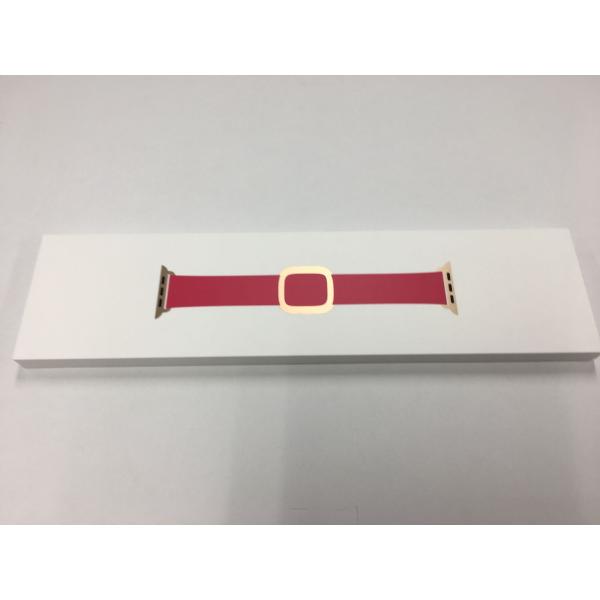 【新品未開封】アップル純正品 Apple Watch モダンバックル ラズベリー 38/40/41mm・10(42mm) 用バンド　MXPC2FE/A Lサイズ