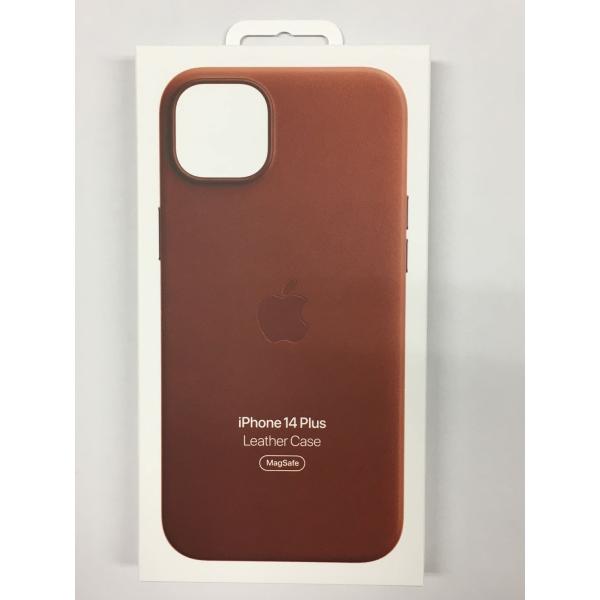 Apple 純正品 iPhone 14 Plus レザーケース MagSafe対応 アンバー / MPPD3FE/A アップル純正 / 日本国内正規品