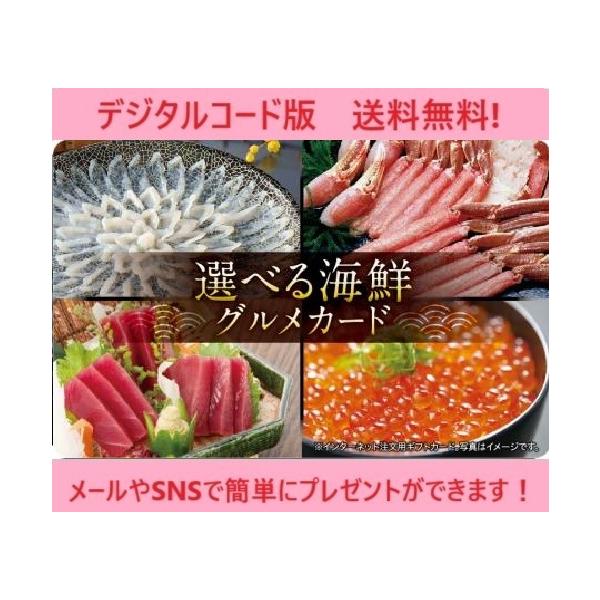 クレジット・PayPay残高払い不可【商品名】伊藤忠食品選べるギフトカード　選べる海鮮グルメギフトカード 5,000円（デジタルコード販売）【有効期限】有効化より6ヶ月【商品詳細】　　※商品選択から注文まですべてオンラインで完結できる　　　...