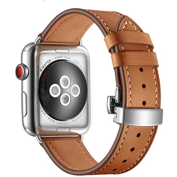 apple watch Series 7 バンド 本革 レザー 6 SE 5 4 3 2 1 44mm 40mm