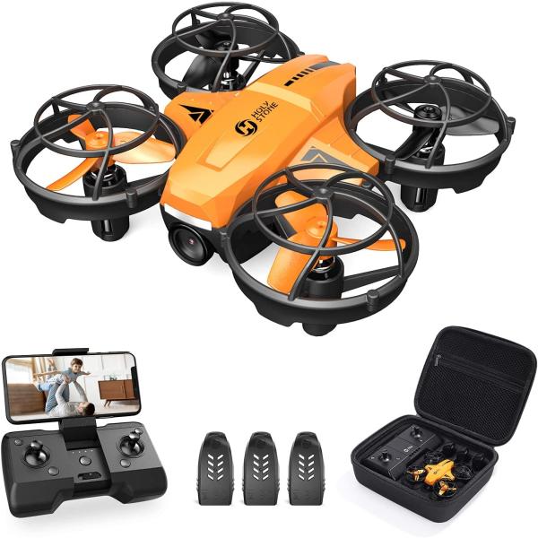 ミニドローン 100g未満 バッテリー3個付き 高度保持・ワンキー離陸/着陸 Amazon.co.jp: ドローン 100g未満 こども向け Holyton ミニ