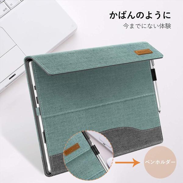 Surface Pro 7 ケース 耐衝撃 ペンホルダー 全面保護ケース