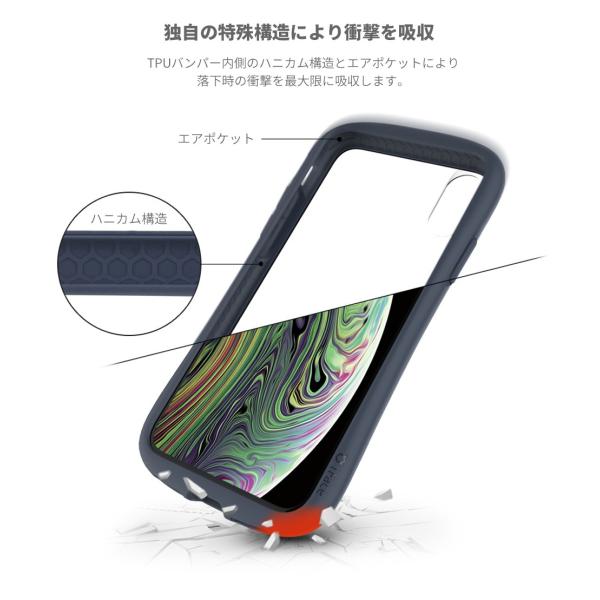 iFace iPhone XS ケース 背面ガラス TPUバンパー Max 新型 MIL