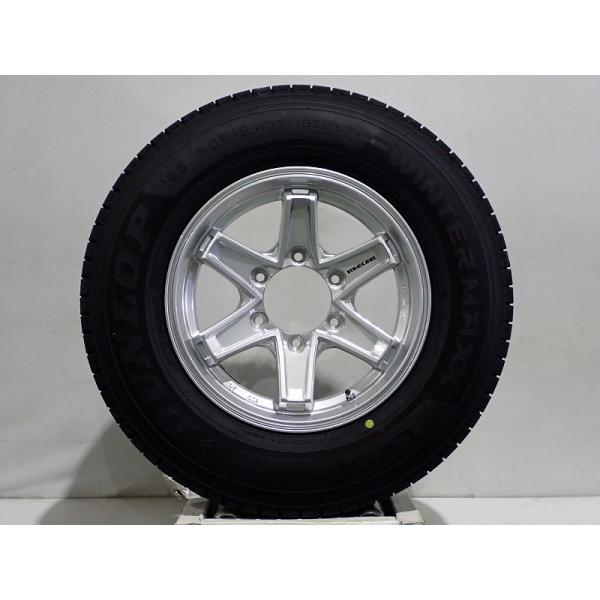 美品195/80R15 107/105L ダンロップ4本セット DUNLOP 195/80R15 107/105L LT スタッドレスタイヤ アルミ