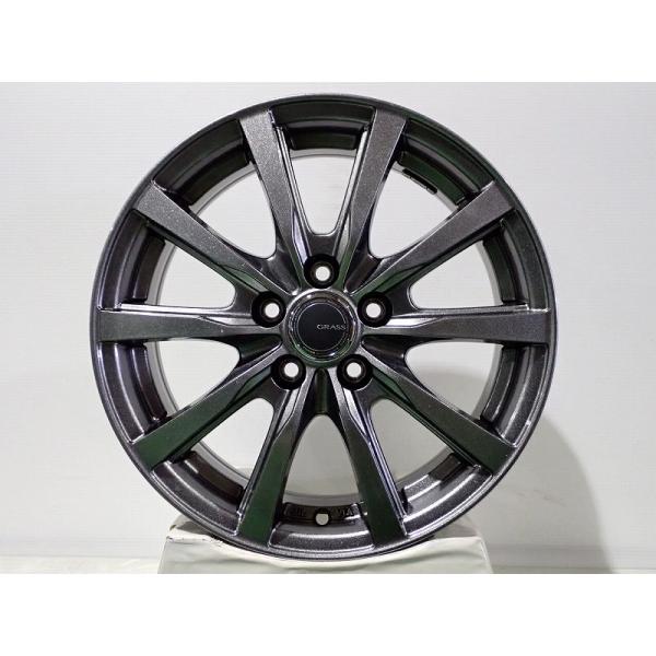 ホンダ 15インチ ホイール ヨコハマタイヤ4本 中古 1560+43-5H100 アルミホイール 4本セット ヨコハマ グラス 15