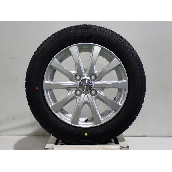 社外アルミ グッドイヤースタッドレス4本セット 165/65R14① 社外アルミ グッドイヤースタッドレス4本セット 165/65R14①