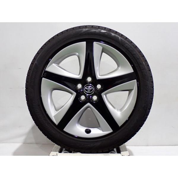 ブリザックVRX3 50プリウス後期純正17インチタイヤ・ホイールセット 4本 BRIDGESTONE（ブリヂストン） 【中古】215/45R17 スタッドレスタイヤ