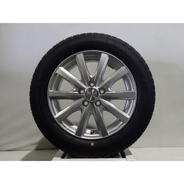 185/60R15 スタッドレスタイヤ アルミホイール 4本セット グッドイヤー アイスナビ7 1560+43-5H100 ウェッズ ラブリオンRS-01 未使用