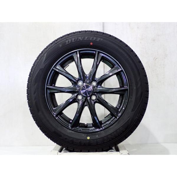 185/65R15 スタッドレスタイヤ アルミホイール 4本セット ダンロップ ウインターマックスWM02 1555＋42-4H100 BARRAZ （ 15インチ 未使用