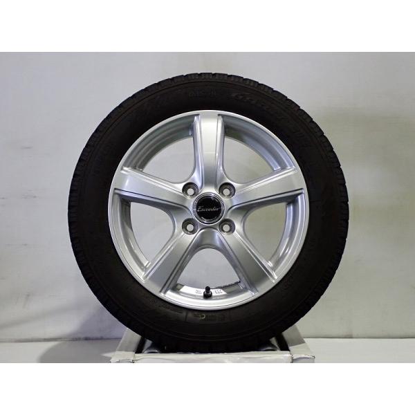 【中古】155/65R14 スタッドレスタイヤ アルミホイール 4本セット トーヨー オブザーブガリットGIZ 1445+43-4H100 ホットスタッフ エクシーダー