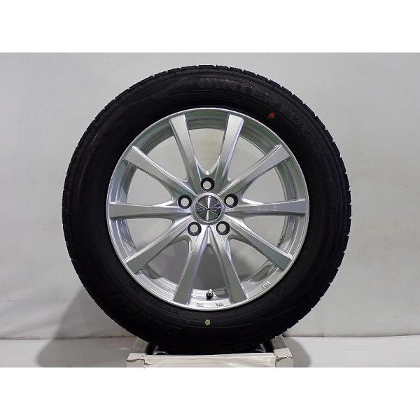 【トヨタ車用】215/60R17 スタッドレスタイヤ アルミホイール 4本セット ダンロップ ウインターマックス WM02 1770＋39-5H114.3 ST ラブリオンRS01  未使用