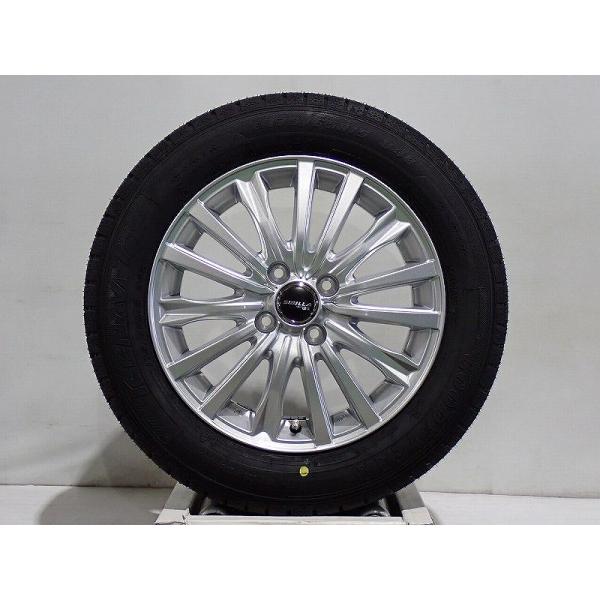 175/65R15 スタッドレスタイヤ アルミホイール 4本セット グッドイヤー アイスナビ7 1555+42-4H100 トピー シビラネクストW5 未使用