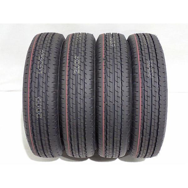 【中古】155/80R14 88/86S LT サマータイヤ 4本セット ダンロップ SP175L ( 14インチ 新車外し )