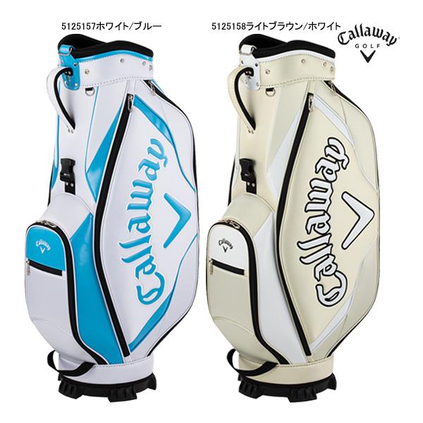 Callaway ゴルフキャディバッグ クリームホワイト　キャンバス生地 Callaway ゴルフキャディバッグ クリームホワイト キャンバス生地